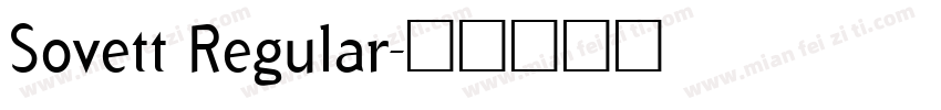 Sovett Regular字体转换